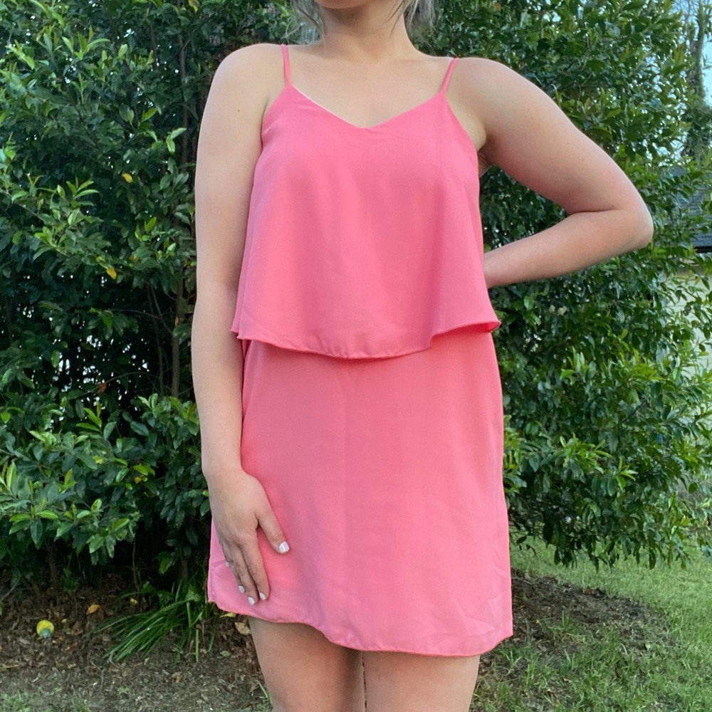 Light Pink Tiered Dress